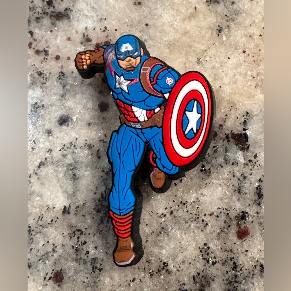 Captain America Croc Charm - OS